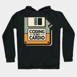 Coding Is My Cardio | Retro Hacker Style Hoodie